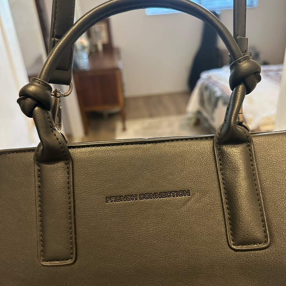 French Connection Dark Gray Shoulder Bag